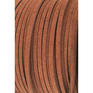 Suede imitatie 3mm Coffee